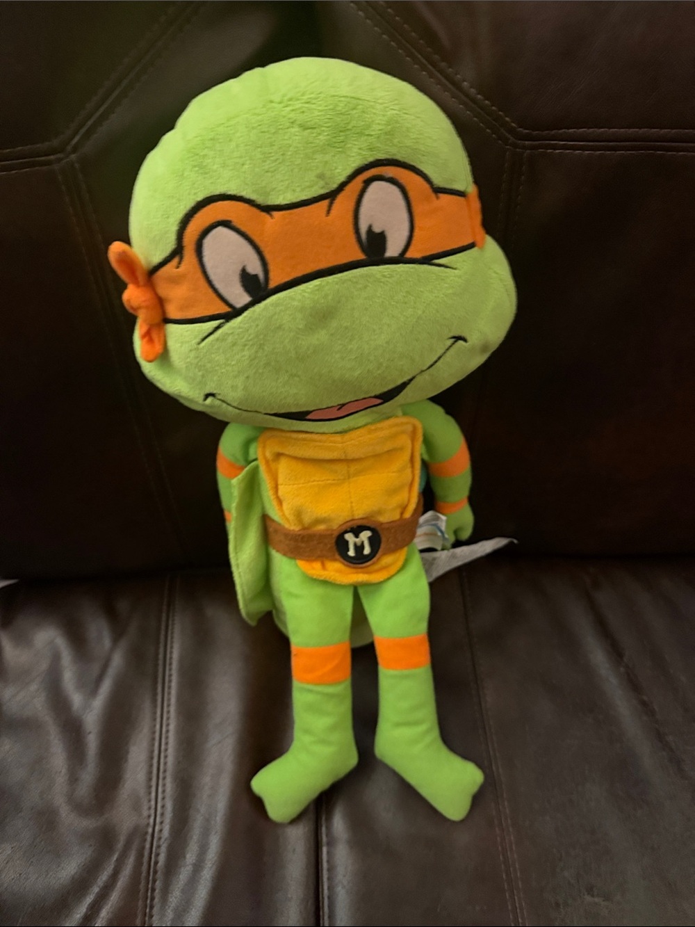 Nickelodeon Green & Orange Turtle Plush Ninja DONNA TELLO